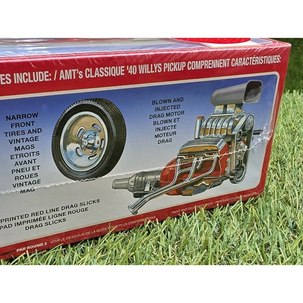 AMT 1940 Willys Pickup Coke Plastic Model Truck Kit #1145 1/25 New Sealed*Rip In
